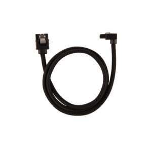 Sata Cable Black 90 degree plug